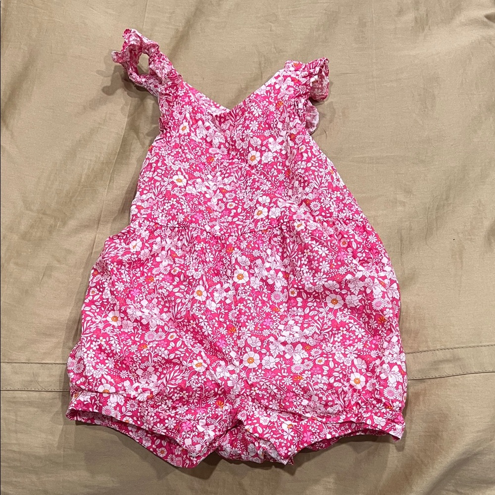 Jacadi Floral Pink Kids Romper